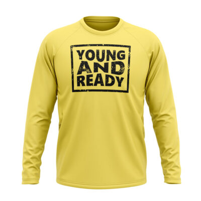 Young And Ready Full sleeve T-Shirt Yellow