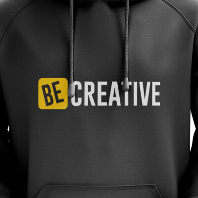 ‘Be Creative’ Hoodie Black