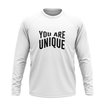 You Are Unique Full sleeve T-Shirt White