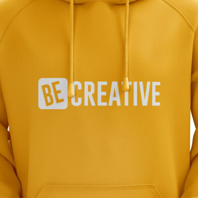 ‘Be Creative’ Hoodie Yelllow