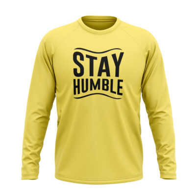 Stay Humble Full sleeve T-Shirt Yellow