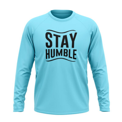Stay Humble Full sleeve T-Shirt Blue