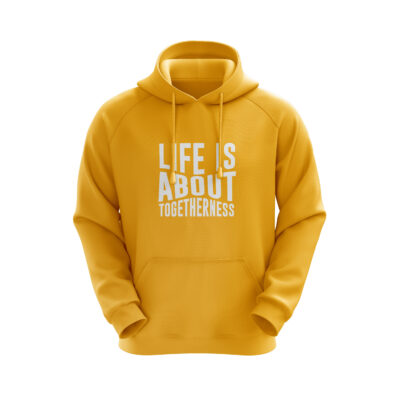 Life Is About Togetherness Hoodie Yellow