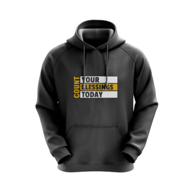 Count Your Blessings Hoodie black