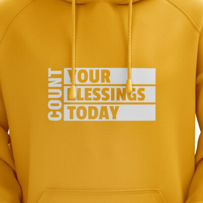 Count Your Blessings Hoodie Yellow