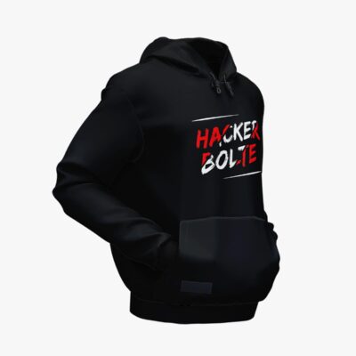‘Hacker Bolte’ Hoodie Black