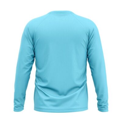 ‘Burgir’ Full sleeve T-Shirt Sky Blue