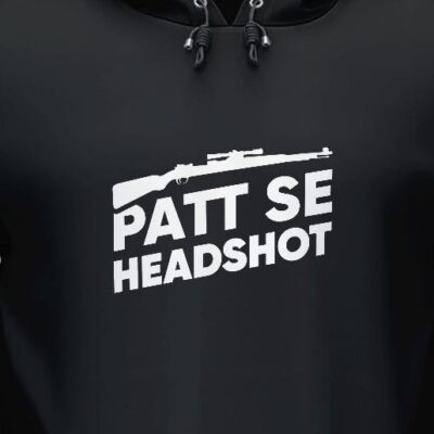 ‘Patt Se Headshot’ Hoodie Black