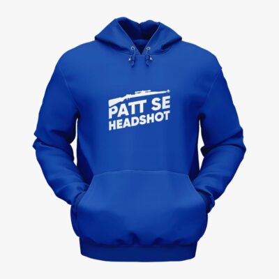 ‘Patt Se Headshot’ Hoodie Royal Blue