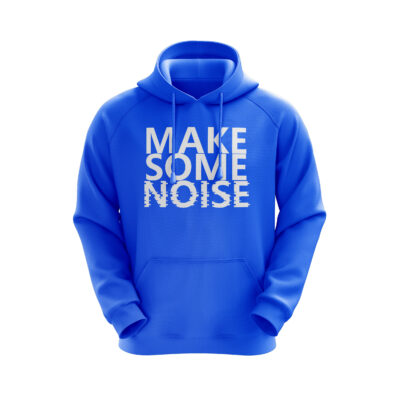 ‘Make Some Noise’ Hoodie Blue