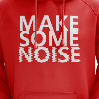 ‘Make Some Noise’ Hoodie Red