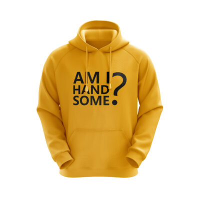 ‘Am I Handsome ?’ Hoodie Yellow