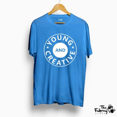 Young Creative Half T-Shirt Blue