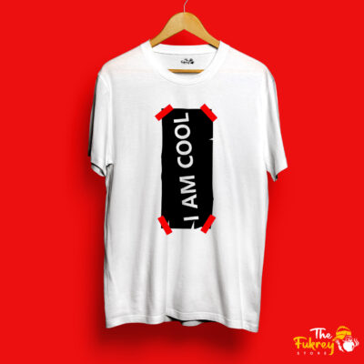 I Am Cool Half T-Shirt White