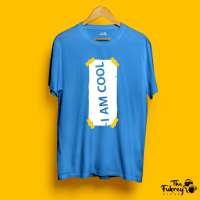 I Am Cool Half T-Shirt Blue