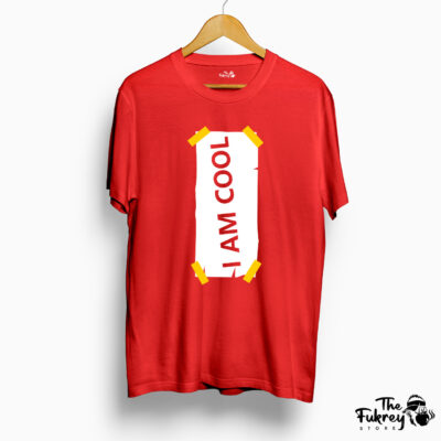 I Am Cool Half T-Shirt Red