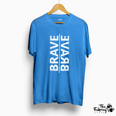 Brave Half Sleeve T-Shirt Blue