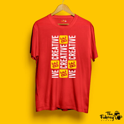 Be Creative Half T-Shirt Red