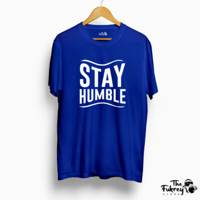 Stay Humble Half T-Shirt Blue