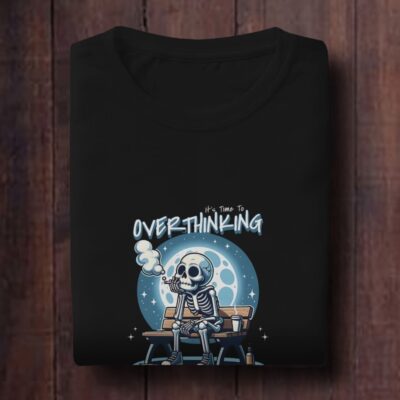 Overthinking Regular fit Half T-Shirt Black